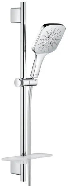 Grohe Rainshower SmartActive 130 Cube dusjsett, 3 stråletyper, krom